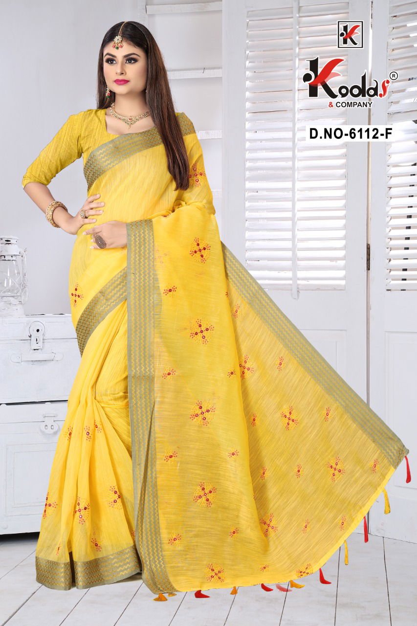 Ruhani 6112 Casual Wear Latest Designer Festive Wear Cotton Saree Collection 